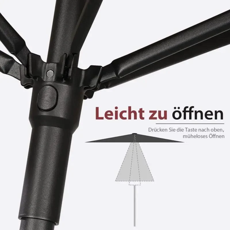 Sekey 200 x 125 cm Balkonschirm Rechteckig mit Balkongeländer, Sonnenschutz UV50+