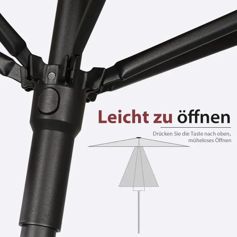 Sekey 200 x 125 cm Balkonschirm Rechteckig, Sonnenschutz UV50+