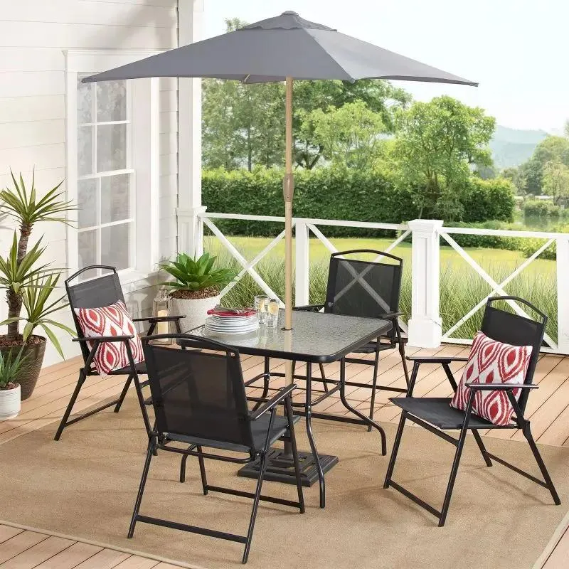Sekey 210 x 140 cm Alu Sonnenschirm mit Kurbel, Sonnenschutz UV50+, aus Holz-Metall