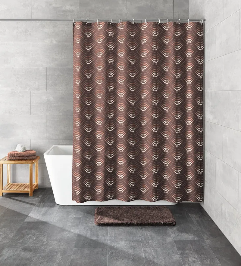 Duschvorhang Textil BOW Nussbraun 180 x 200 cm