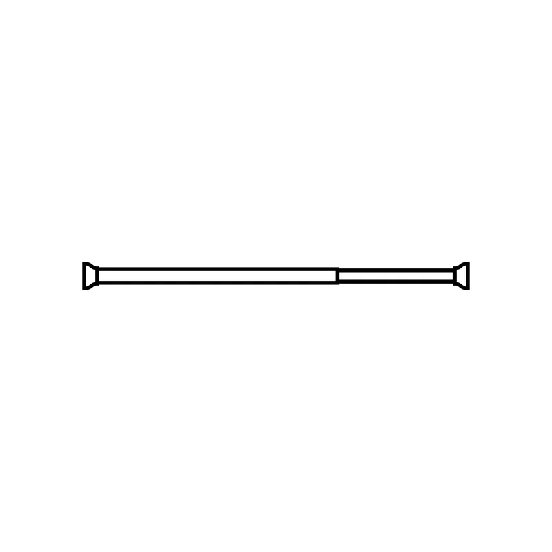 Duschvorhang-Federstange ⌀ 21 mm Weiß 75 - 125 cm Teleskopstange