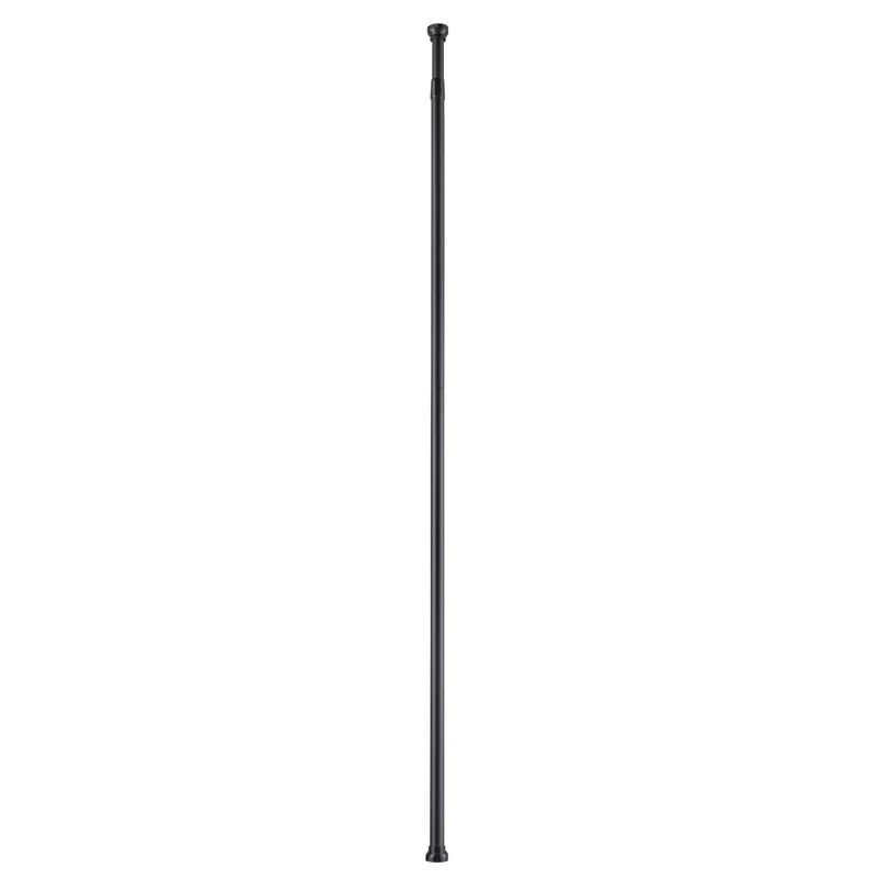 Duschvorhang-Federstange ⌀ 25 mm Schwarz 125 - 220 cm Teleskopstange