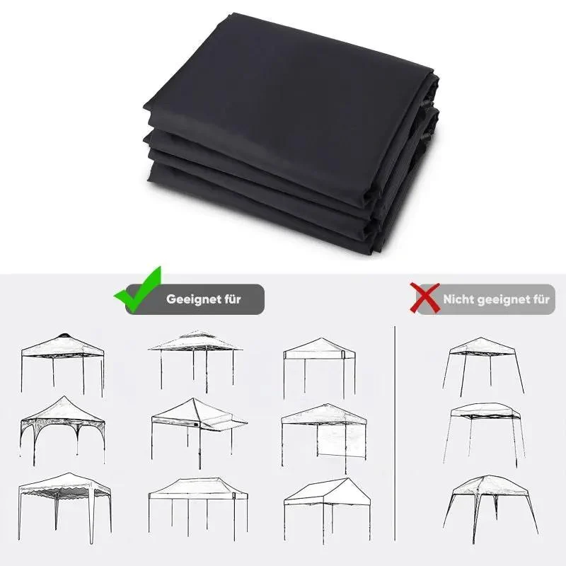 Sekey 3×3m Seitenwand für Pavillon, 2er Set, mit 2 Fenster