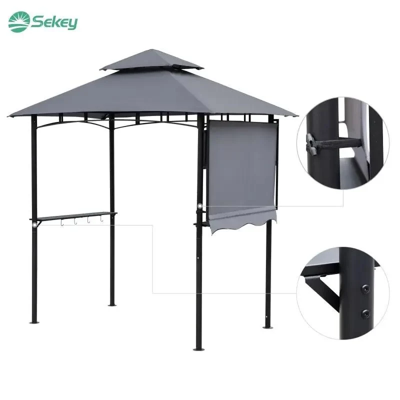 Sekey Grill Pavillon mit mit klappbaren Seitenteil 235 x 145cm