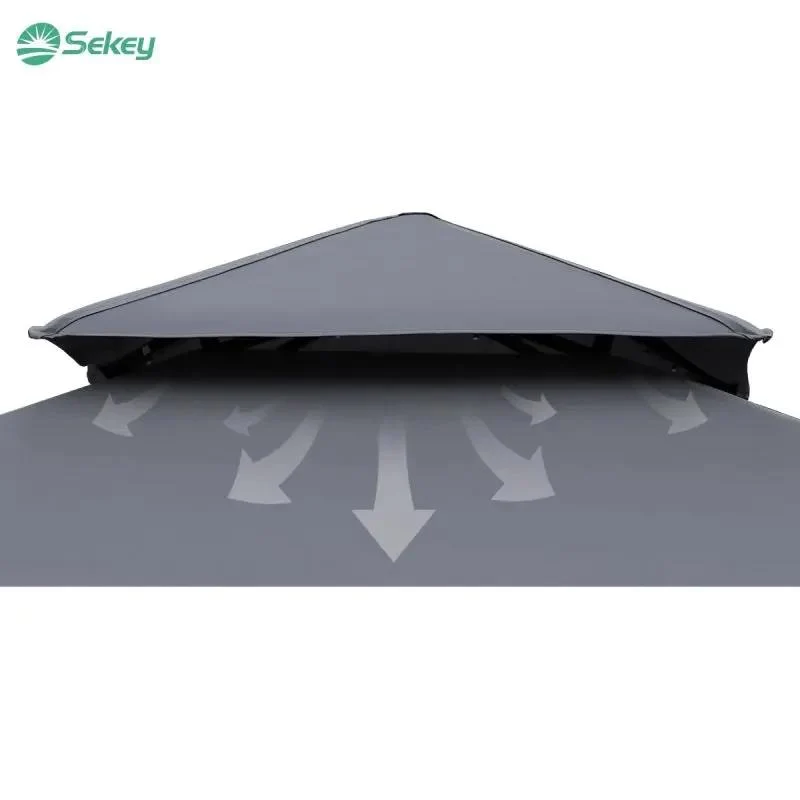 Sekey Grill Pavillon mit mit klappbaren Seitenteil 235 x 145cm