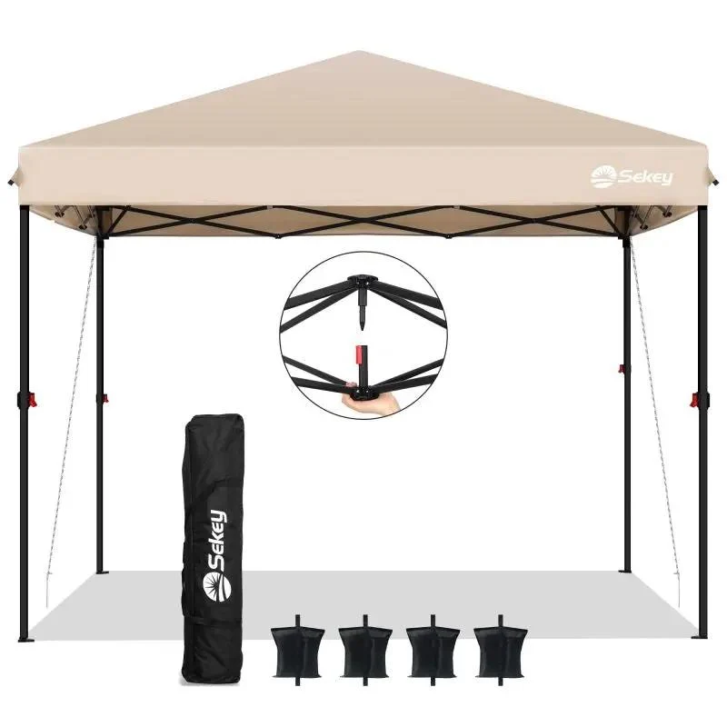 Sekey 300 x 300 cm Faltpavillon mit 4 Sandsäcken und Tragetasche