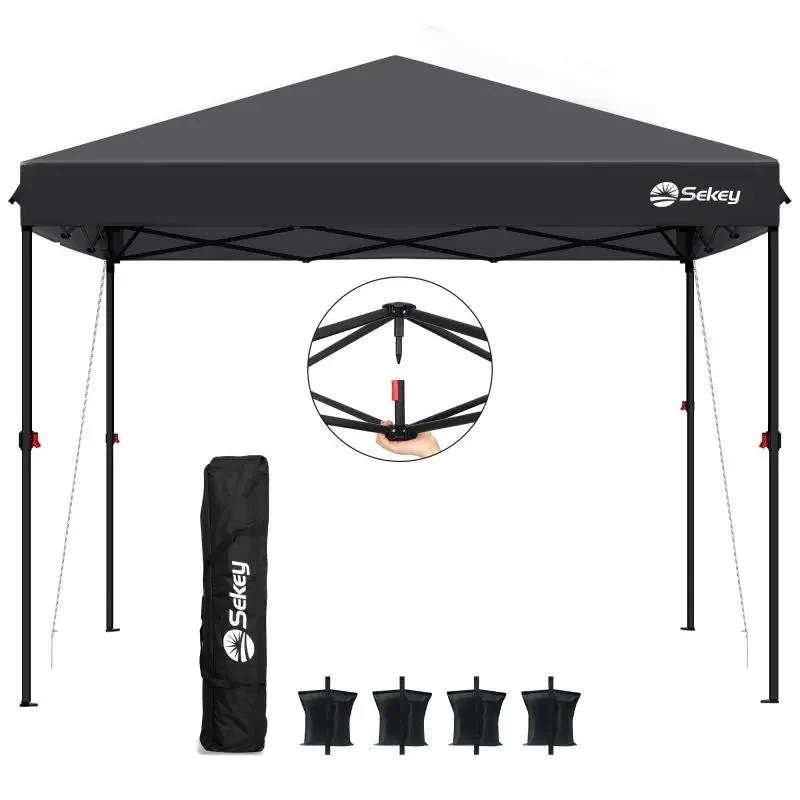 Sekey 300 x 300 cm Faltpavillon mit 4 Sandsäcken und Tragetasche