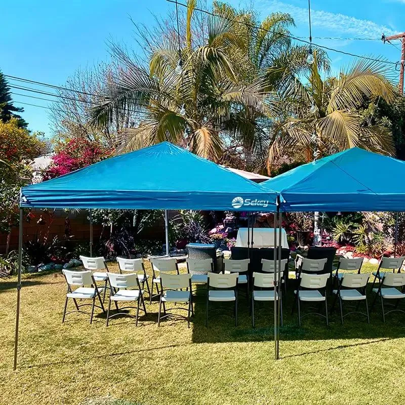 Sekey 300 x 300 cm Faltpavillon mit 4 Sandsäcken und Tragetasche