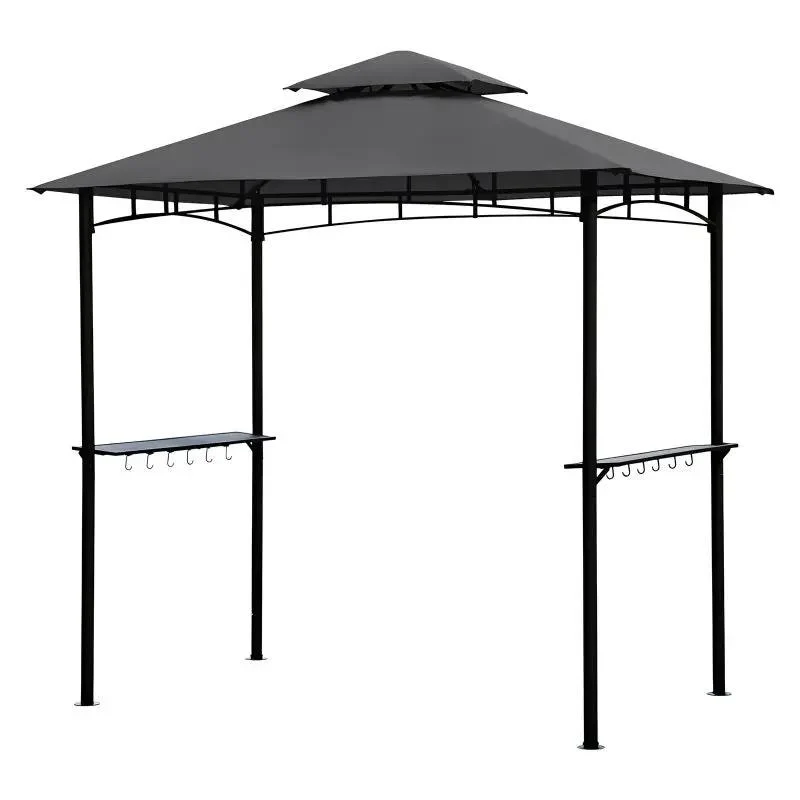 Sekey 245 x 150 x 250 cm Grillpavillon mit Ablage und Haken