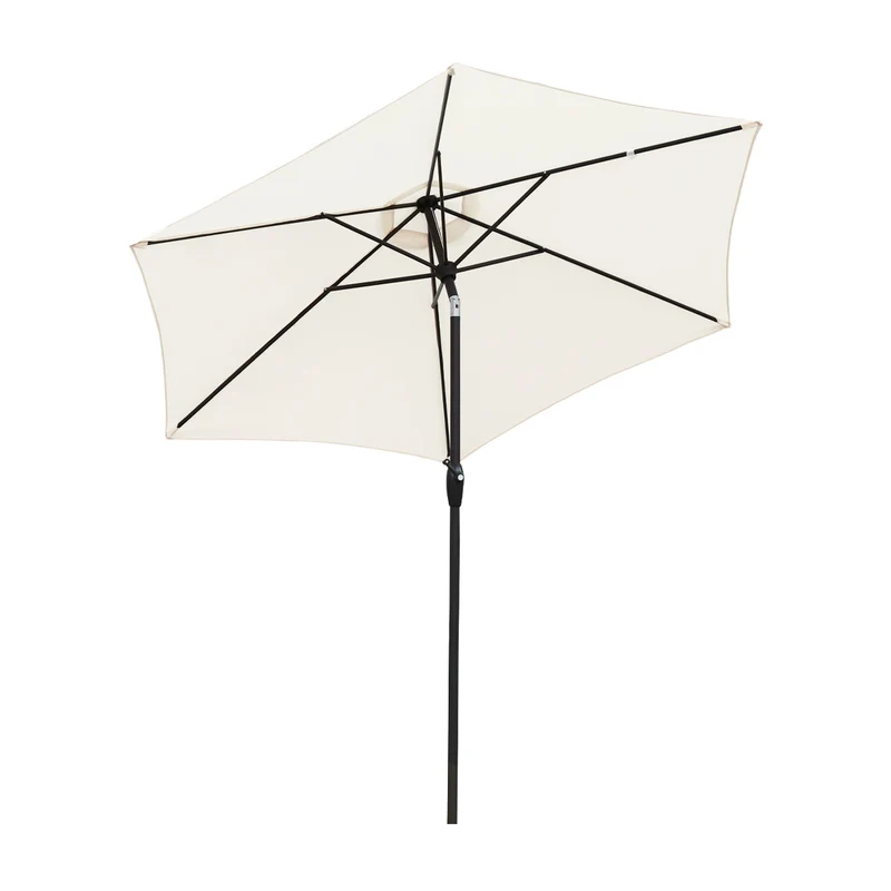 Sekey 270 cm Alu Sonnenschirm mit Kurbel, Sonnenschutz UV50+