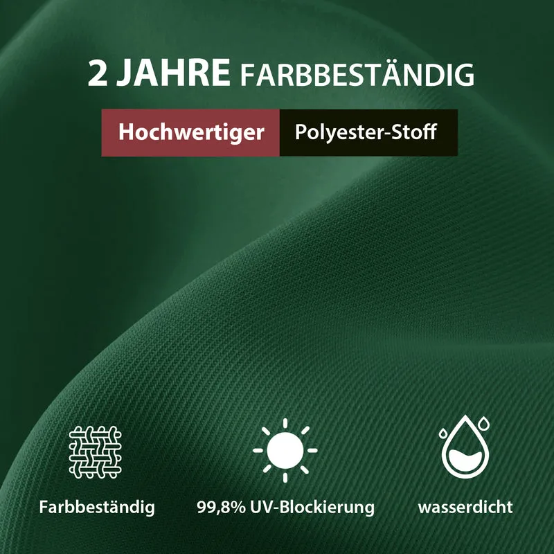 Sekey 300 x 200 cm Alu Sonnenschirm mit Kurbel, Sonnenschutz UV50+