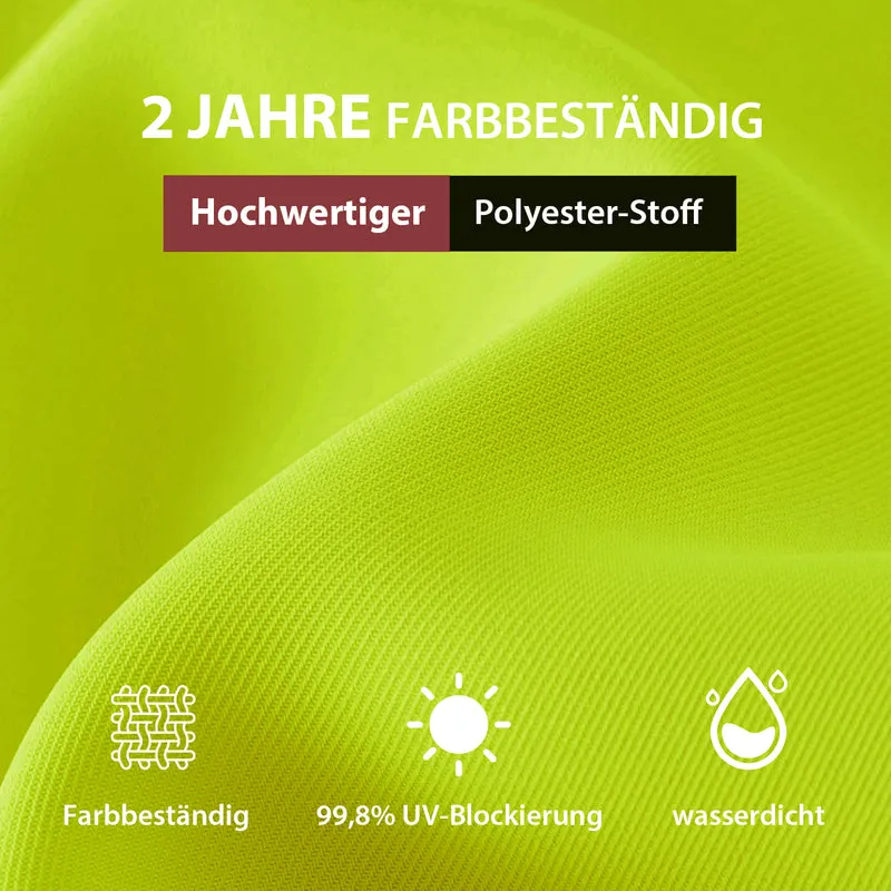 Sekey 300 x 200 cm Alu Sonnenschirm mit Kurbel, Sonnenschutz UV50+