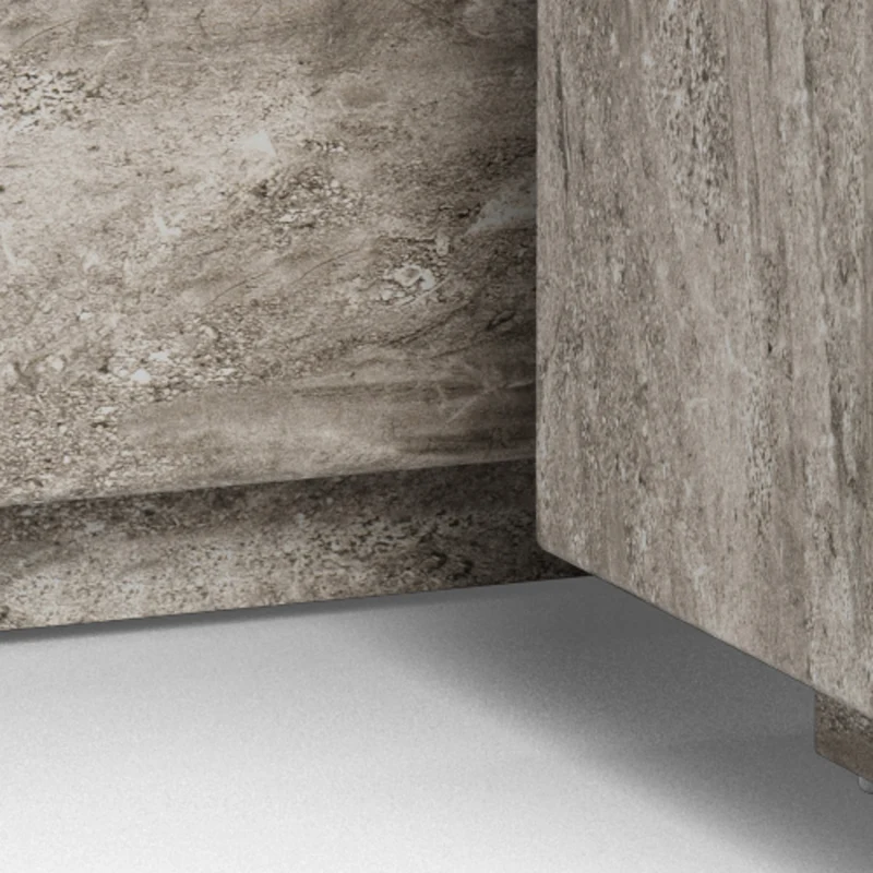 2er-Set Couchtische in Steinoptik im modernen Stil | Segmento