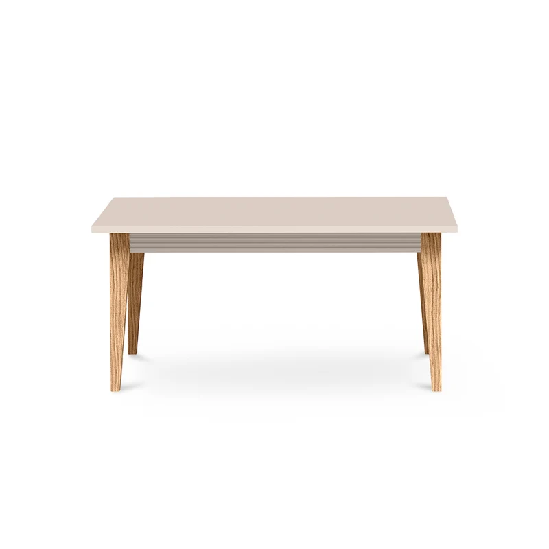 Couchtisch 90x40 mit dekorativer Zierleiste im Modern-Classic-Stil | Serena