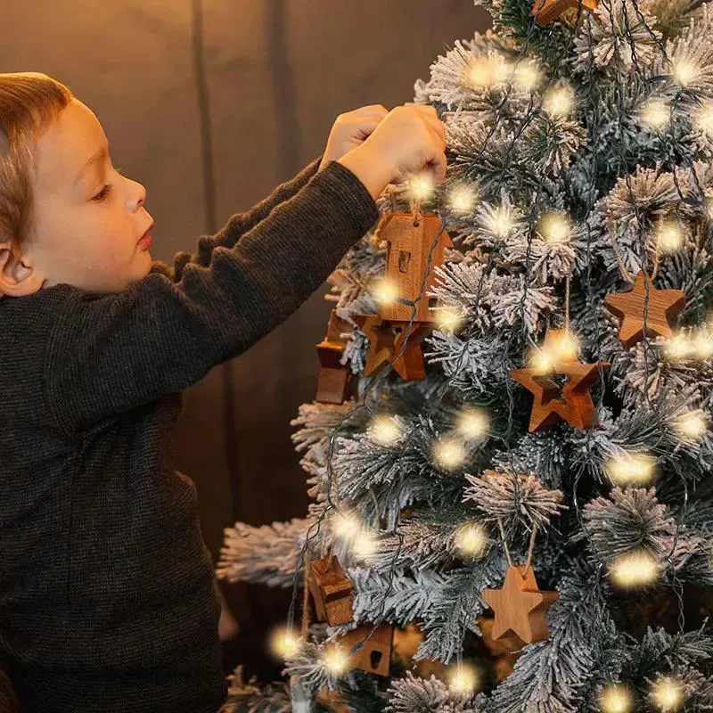 Salcar 0.6 m LED Lichterkette für Weihnachtsbaum, mit 8 Strängen, 48 LEDs