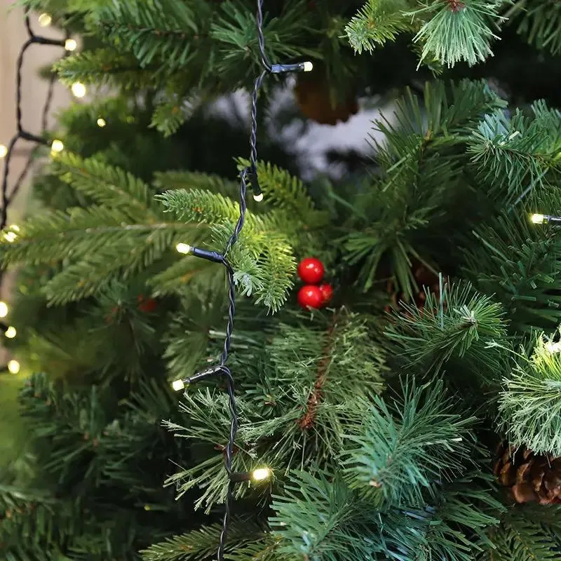 Salcar 1.5 m LED Lichterkette für Weihnachtsbaum, mit 8 Strängen, 200 LEDs