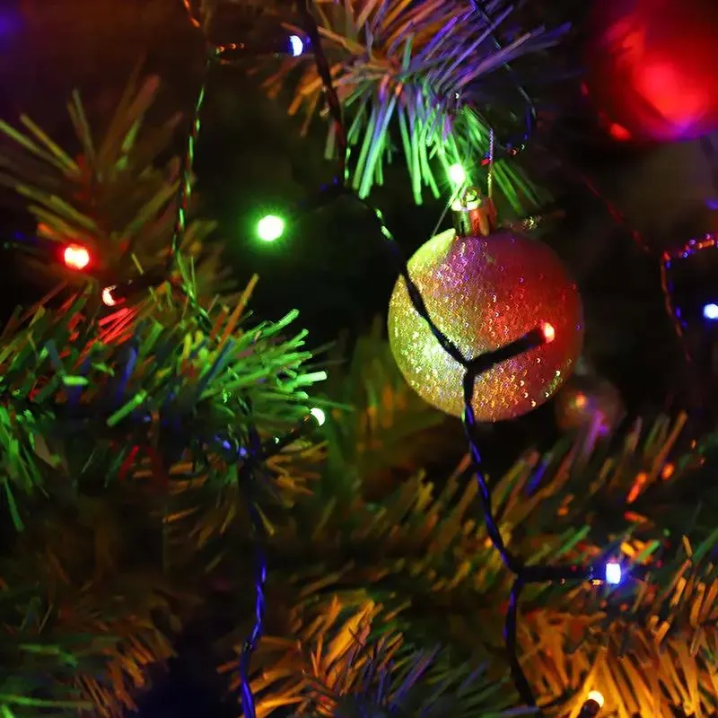 Salcar 1.5 m LED Lichterkette für Weihnachtsbaum, mit 8 Strängen, 200 LEDs