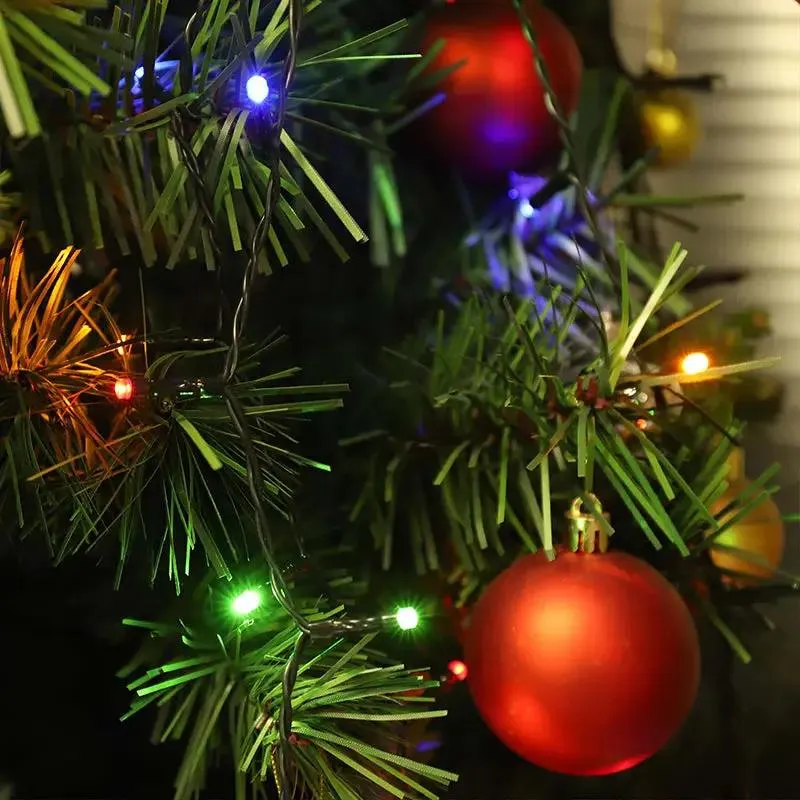 Salcar 1.5 m LED Lichterkette für Weihnachtsbaum, mit 8 Strängen, 200 LEDs