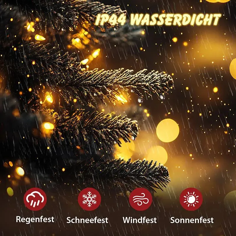 Salcar 2m/5m/10m/15m/20m LED Cluster Lichterkette, 200/500/1000/1500/2000 LEDs