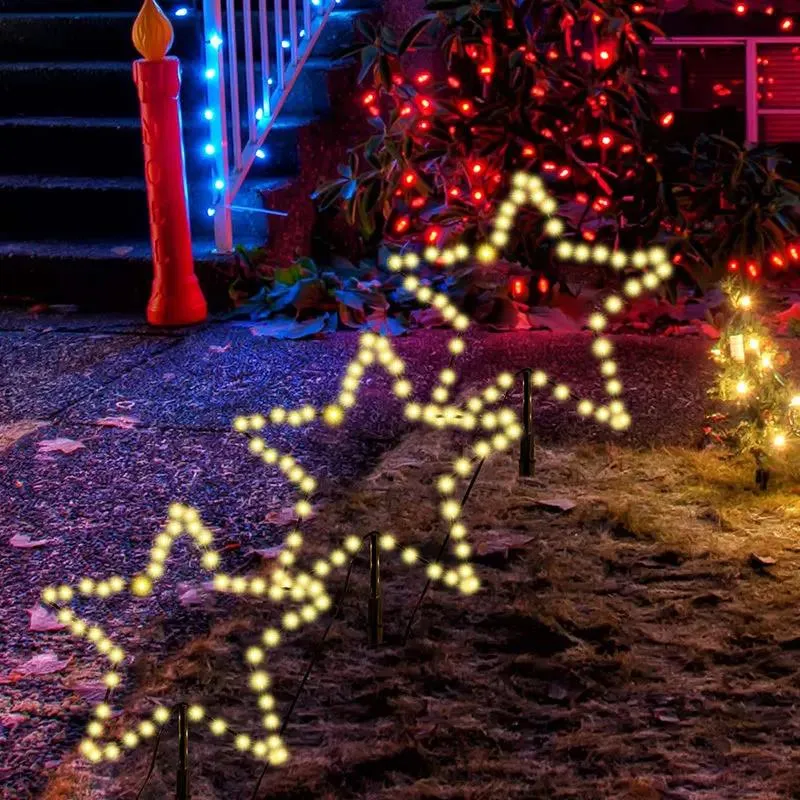 Salcar 3/6er Set LED Solar Gartenleuchte mit Stern