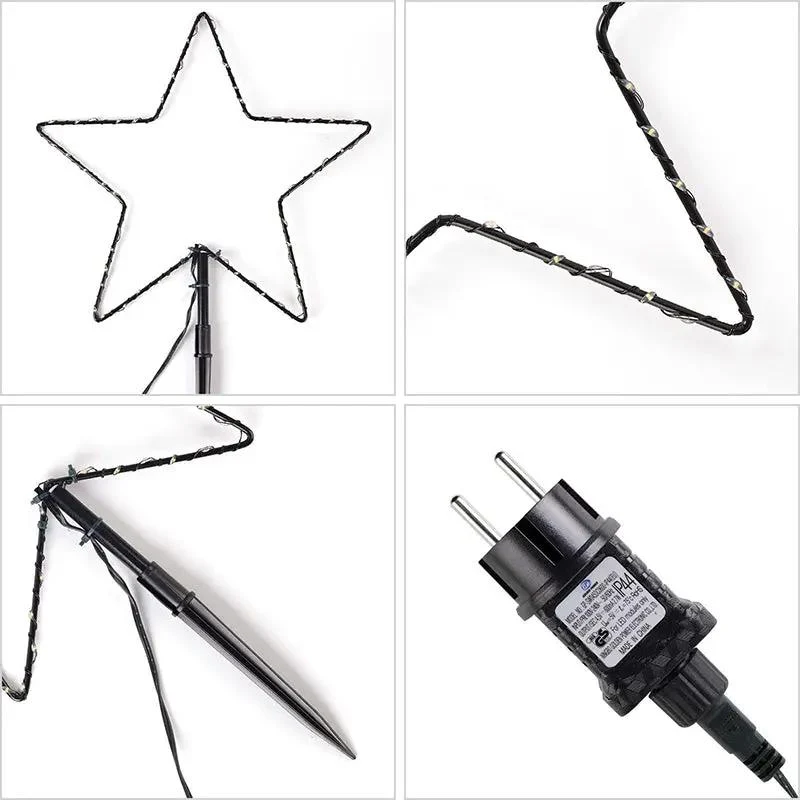 Salcar 3/6er Set LED Solar Gartenleuchte mit Stern