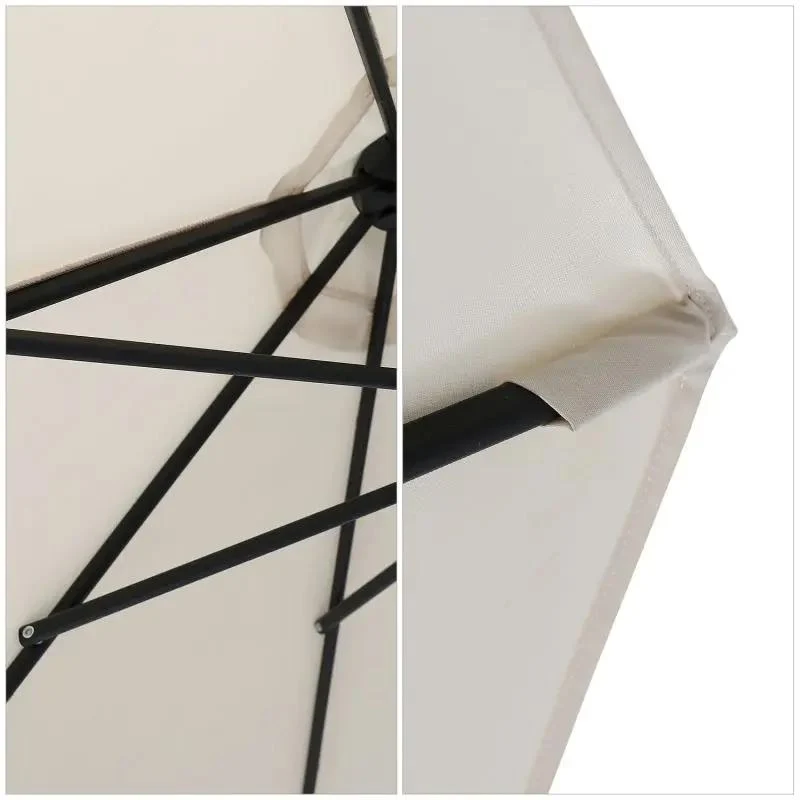 Sekey 300 cm Sonnenschirm mit Kurbel, Sonnenschutz UV50+
