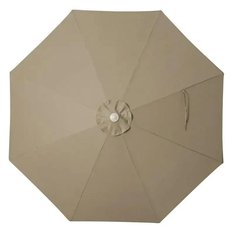 Sekey 300 cm Sonnenschirm mit Kurbel, Sonnenschutz UV50+, aus Holz-Metall