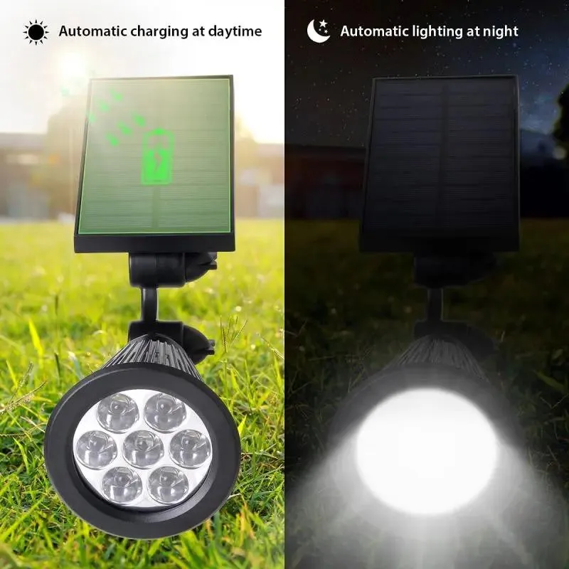 Salcar 2er Set LED Solar Gartenleuchte, mit 1800 mAh Akku