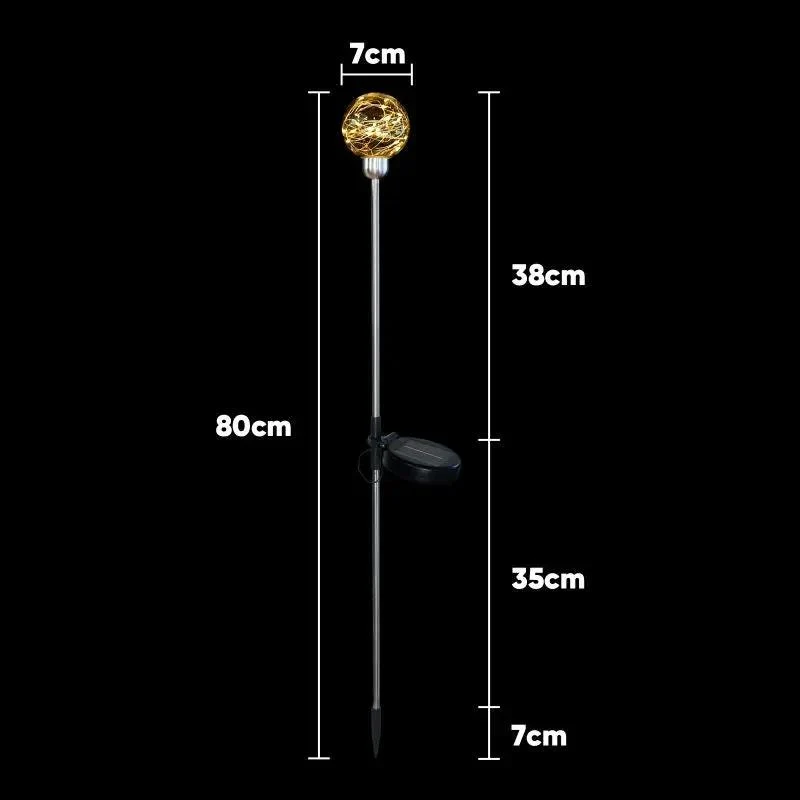 Salcar 2er/4er Set LED Solar Gartenleuchte mit Wunschkugel-Effekt