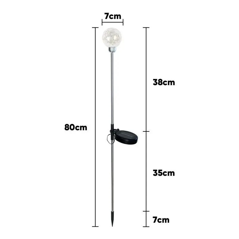 Salcar 2er/4er Set LED Solar Gartenleuchte mit Wunschkugel-Effekt
