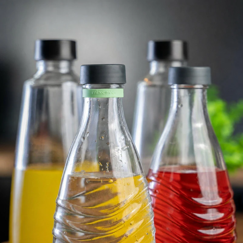 mixcover Silikonring Grün zum Markieren von Trinkflaschen - passend für SodaStream Flaschen