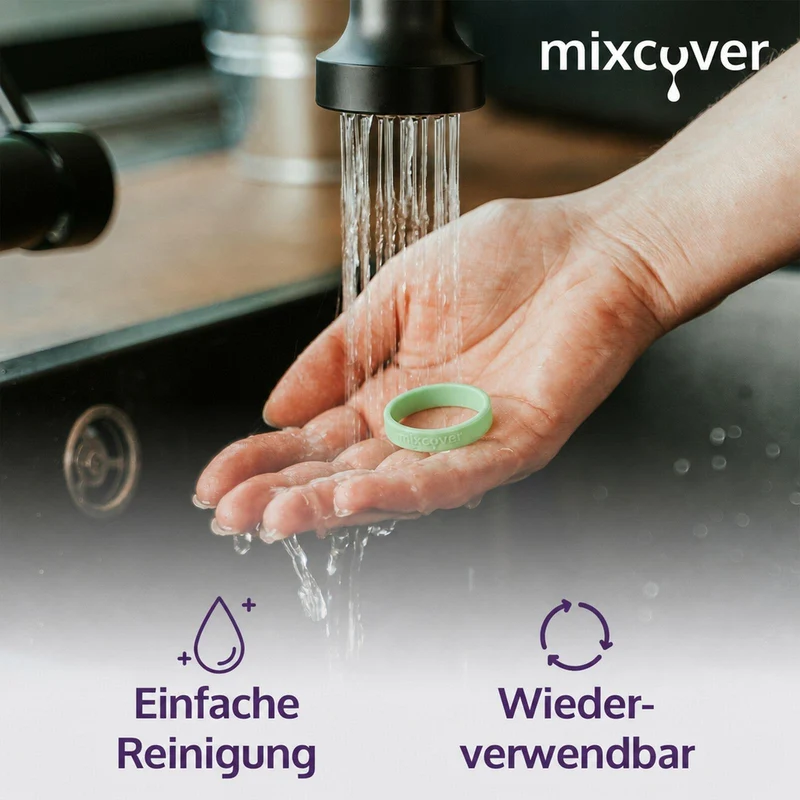 mixcover Silikonring Grün zum Markieren von Trinkflaschen - passend für SodaStream Flaschen