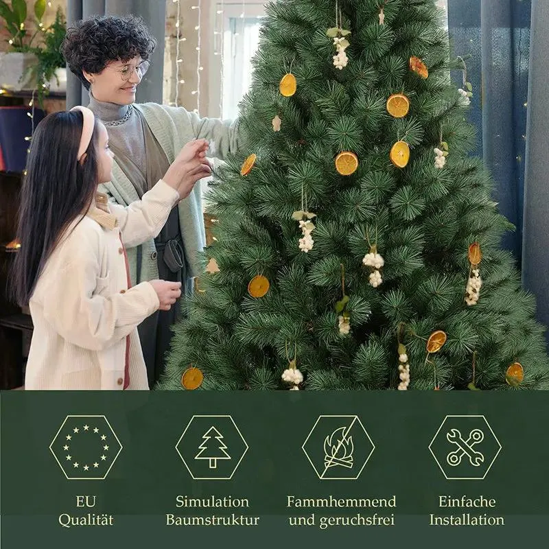Salcar 180/210cm Künstlicher Weihnachtsbaum, Kiefer, mit 212/308 Kiefernnadeln und 120/264 PVC-Nadeln