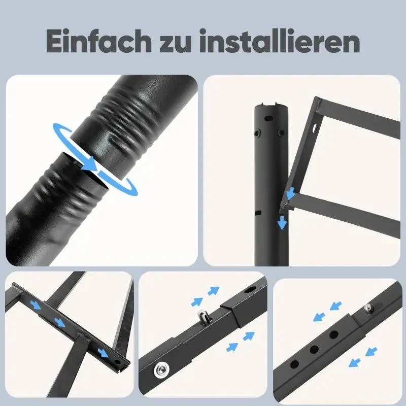 Sekey Garten Pavillon 3x3 m Wasserdicht Stabil Partyzelt, Gartenzelt mit 4 Seitenteile Reißverschluss, 180g/㎡ Polyester