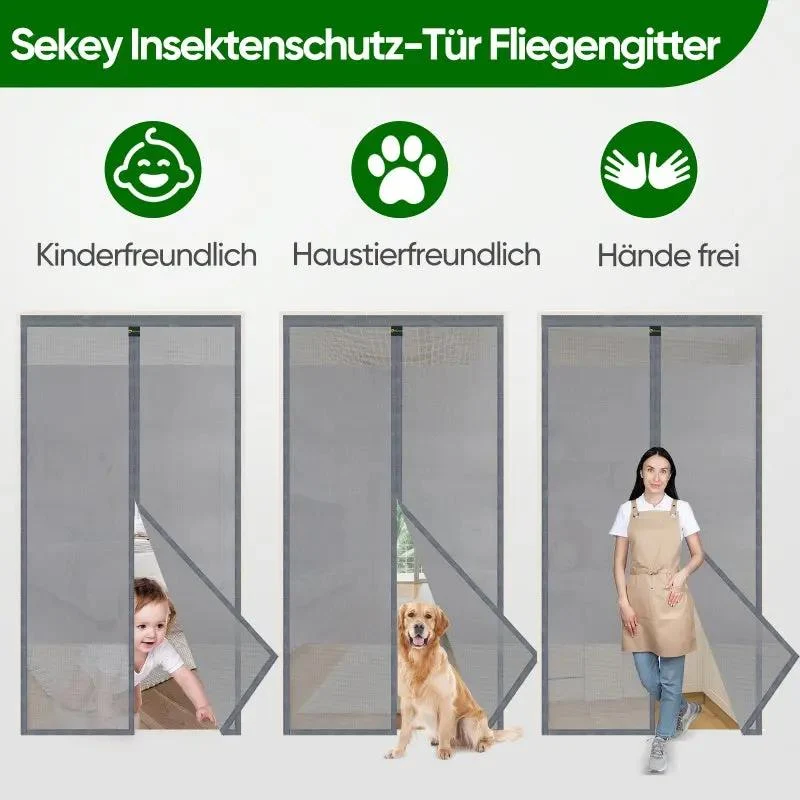 Sekey Sichtschutz Fliegengitter Tür aus Polyester