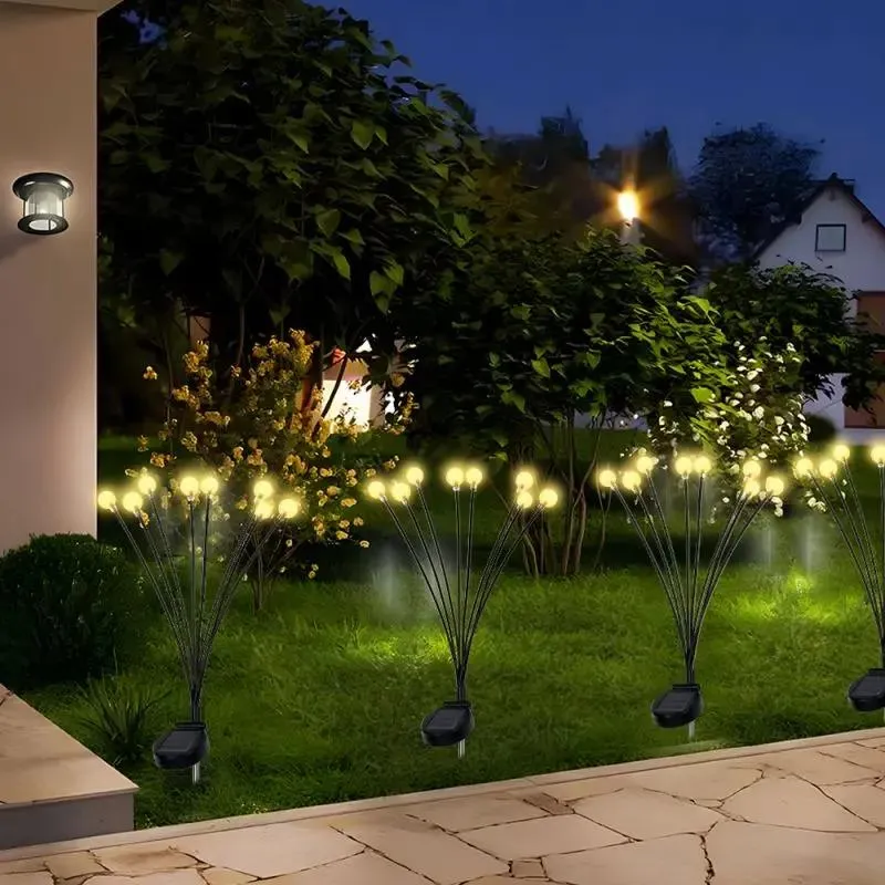 Salcar 2er Set LED Solar Gartenleuchte mit Blasen-Kugeln