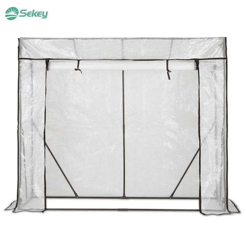 Sekey Foliengewächshaus mit Schrägdach, 200 cm x 77 cm x 146/169 cm