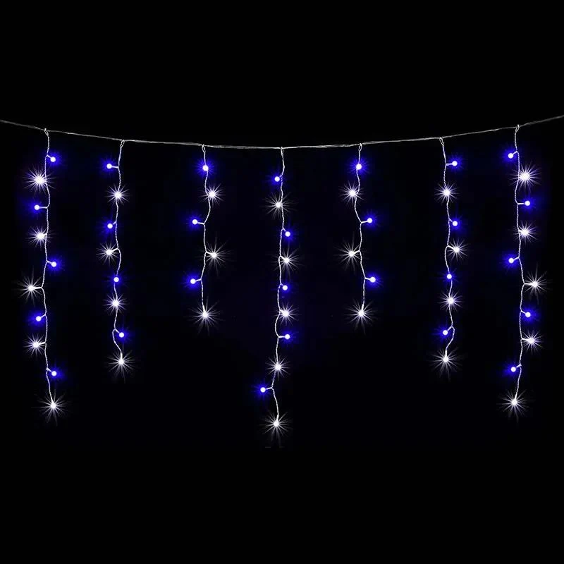 Salcar 2m/5 m / 10 m LED Eisregen Lichterkette, 80/ 200 / 400 LEDs, 31V GS-zertifizierte Stromversorgung
