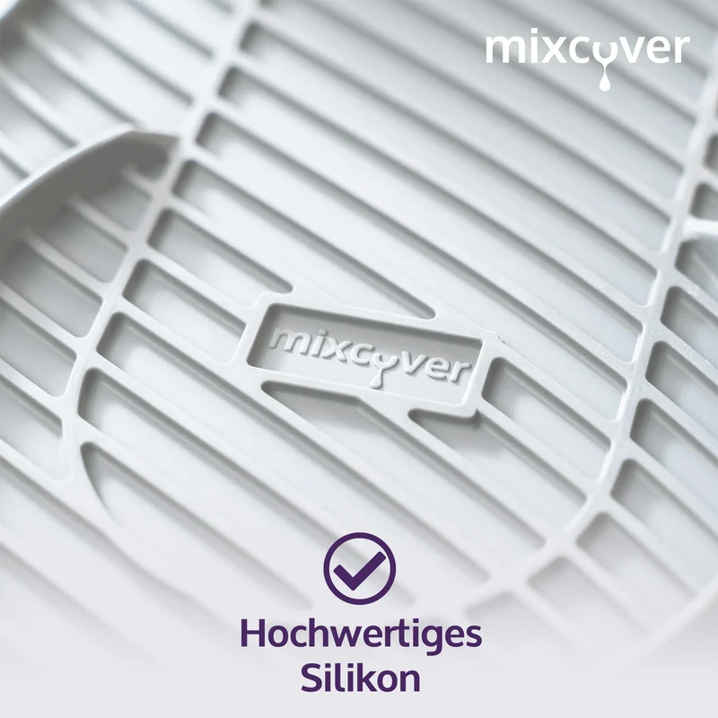 Mixcover Silikonmatte Abtropfmatte Untersetzer kompatibel mit SodaStream Crystal Tropfschutz Abtropfschale Anti-Rutsch Farbe: Weiss