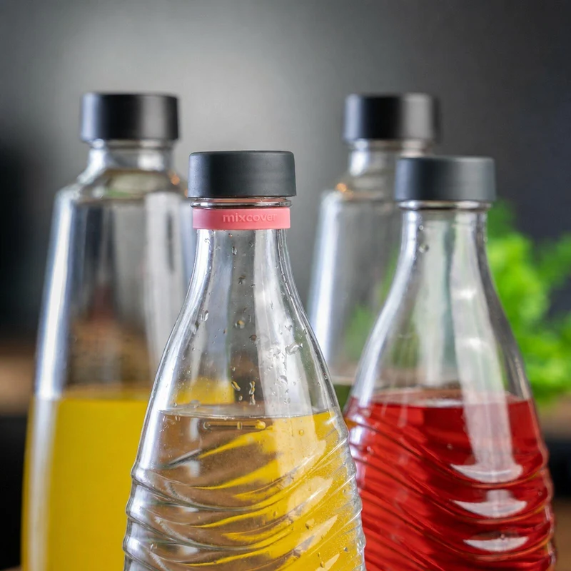 mixcover Silikonring Pink zum Markieren von Trinkflaschen - passend für SodaStream Flaschen