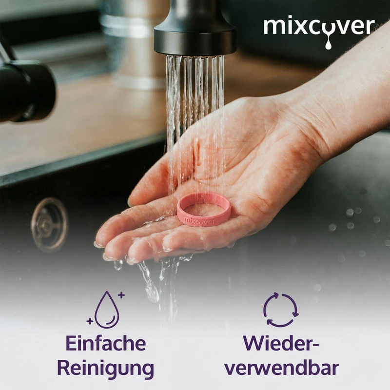 mixcover Silikonring Pink zum Markieren von Trinkflaschen - passend für SodaStream Flaschen