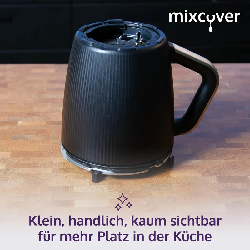 B-Ware: Mixcover Mixtopf Abtropfgestell für Vorwerk Thermomix TM7 TM6 TM5 Topfhalter mit Messerhalter