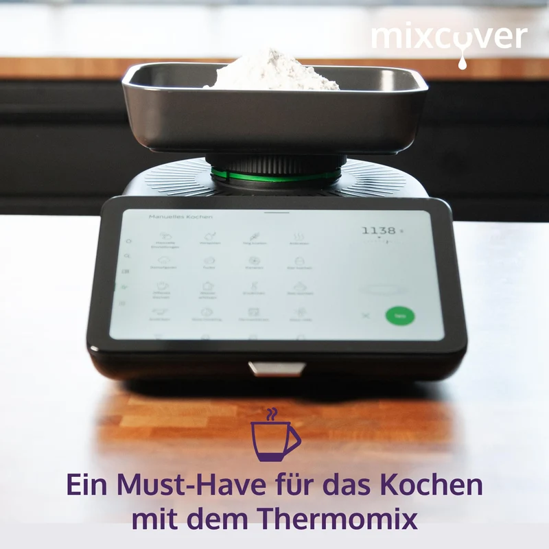 B-Ware: Mixcover Wiegeteller für Vorwerk Thermomix TM7 Waagen Aufsatz Abdeckung fürs Wiegen