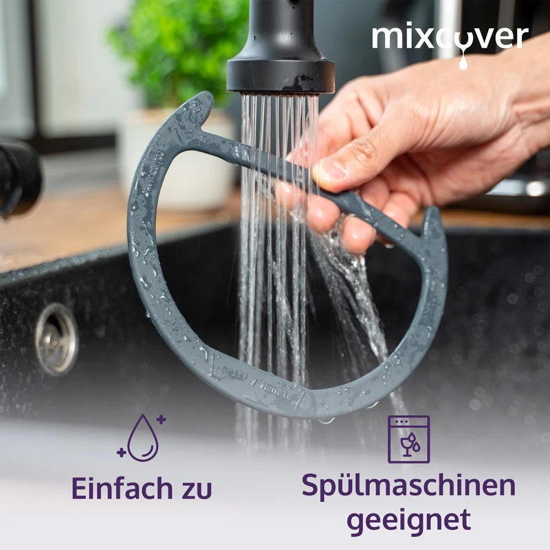 B-Ware: mixcover Deckelhalter und Abstreifhilfe kompatibel mit Vorwerk Thermomix TM7