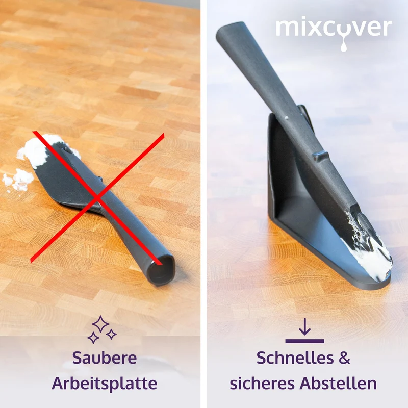 B-Ware: Mixcover Spatelhalter für Vorwerk Thermomix TM7 TM6 TM5 Abtropfhalter Ablage für Schaber