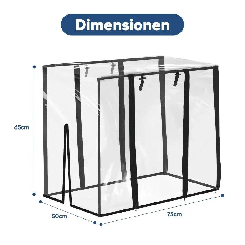 Sekey Bollerwagen Regenschutz, 75x50x65cm