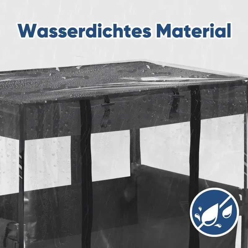 Sekey Bollerwagen Regenschutz, 75x50x65cm