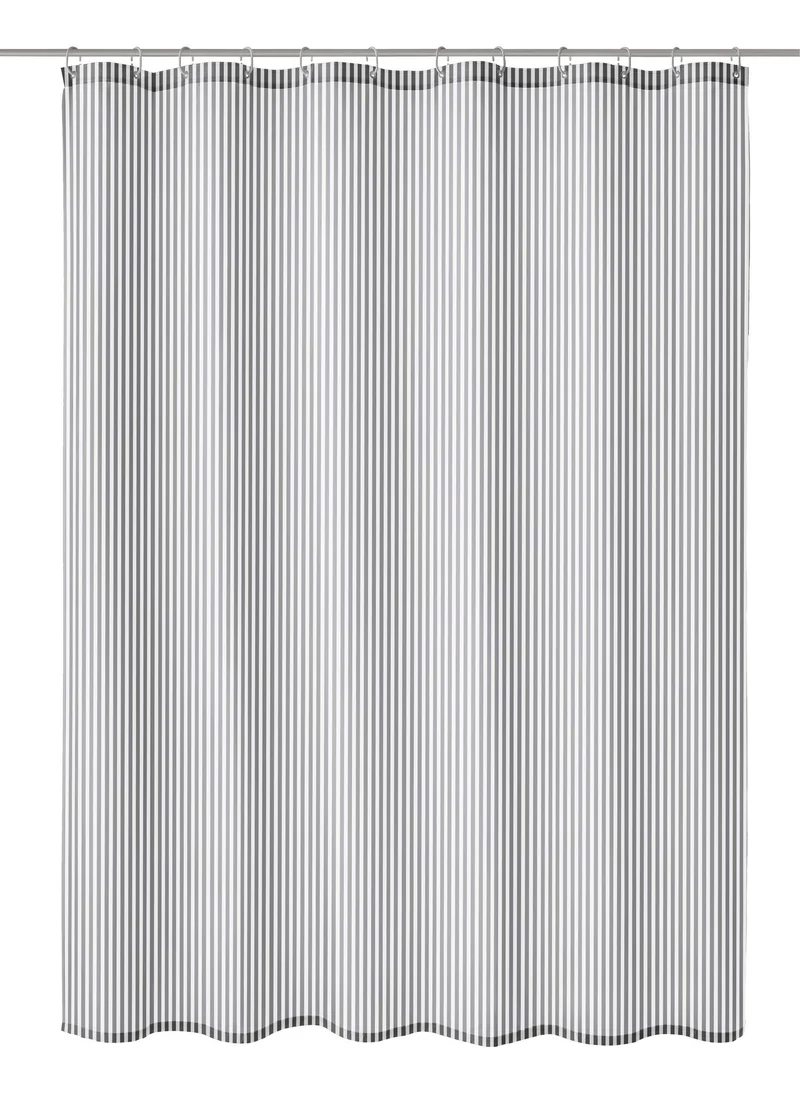 Duschvorhang Textil SANNA Grau 120 x 200 cm