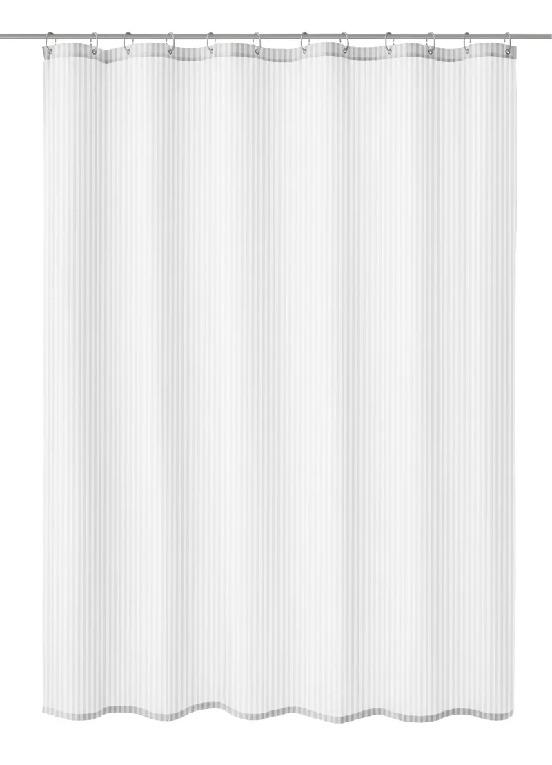 Duschvorhang Textil SANNA Weiß 180 x 200 cm