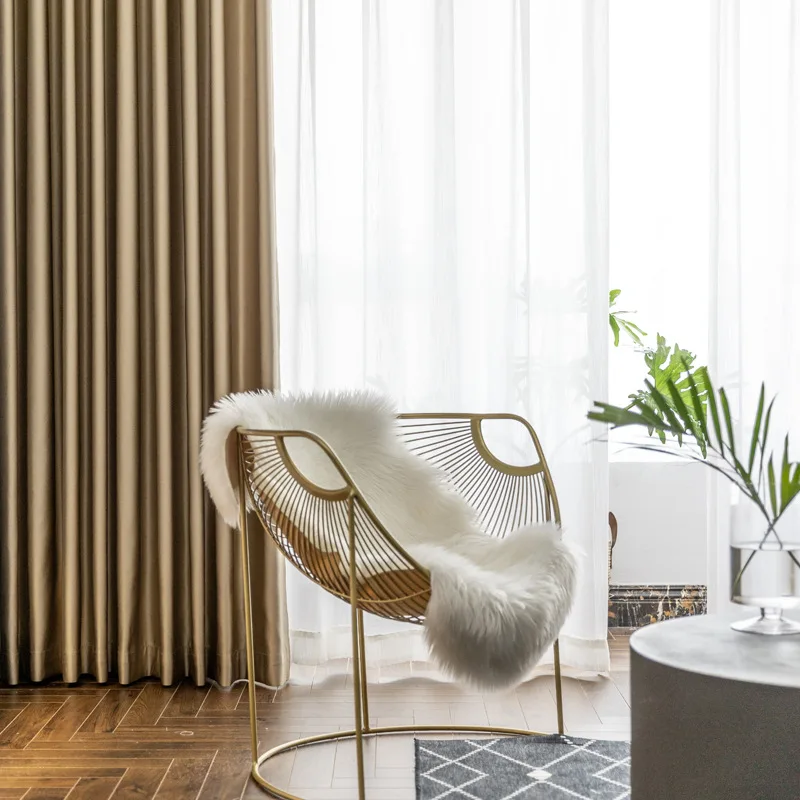 Thermo-Vorhang in Goldbeige